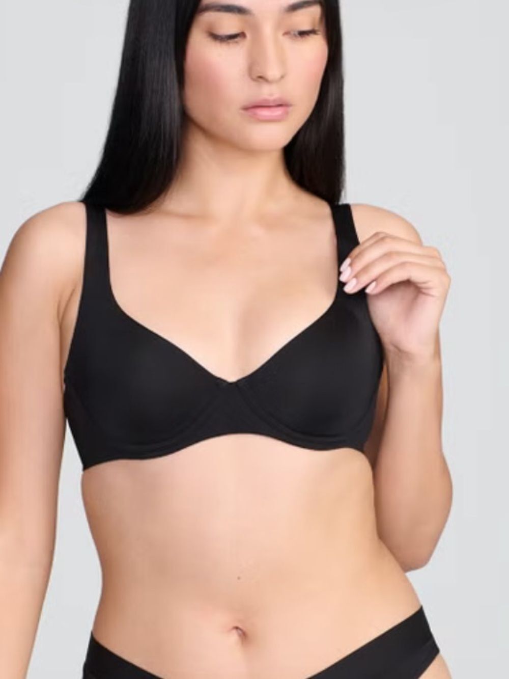 Cuup THE SCOOP - MICRO Black Bra 36C NWT